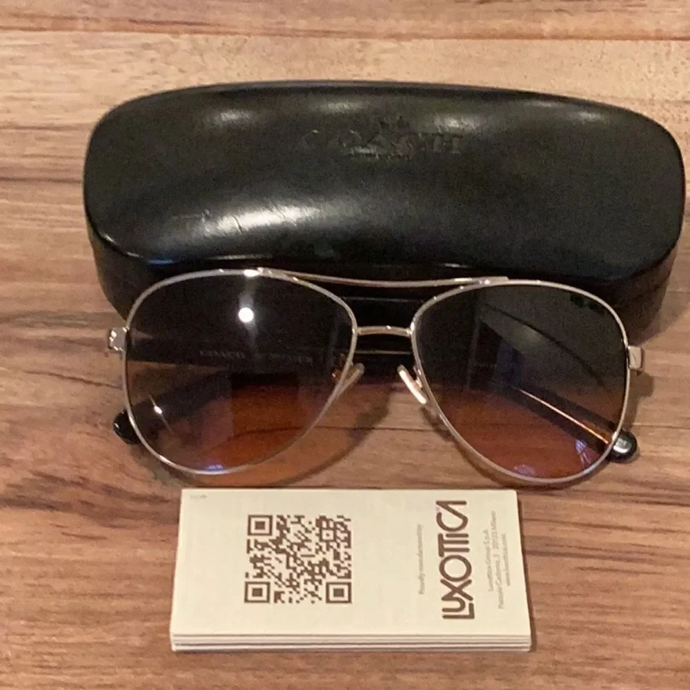 Coach Eyeglasses HC 7077-932195 Light Gold Frame Brown Gradient Lens 58-14-140